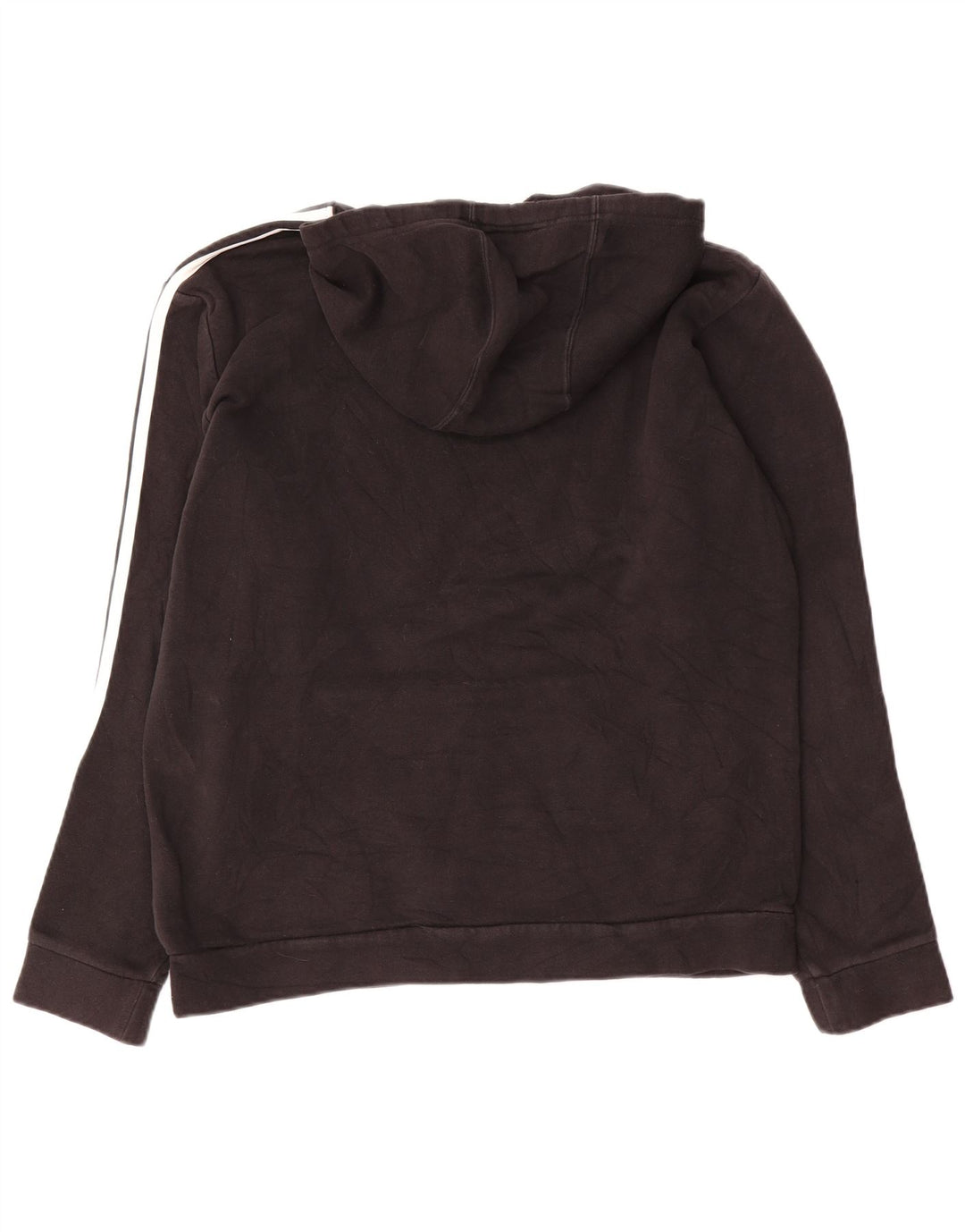 Felpa con cappuccio grafica da uomo Adidas, cotone medio nero