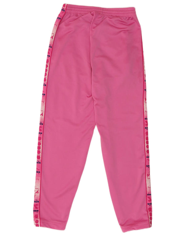 Pantaloni da tuta grafici da donna Diadora UK 14 rosa medio