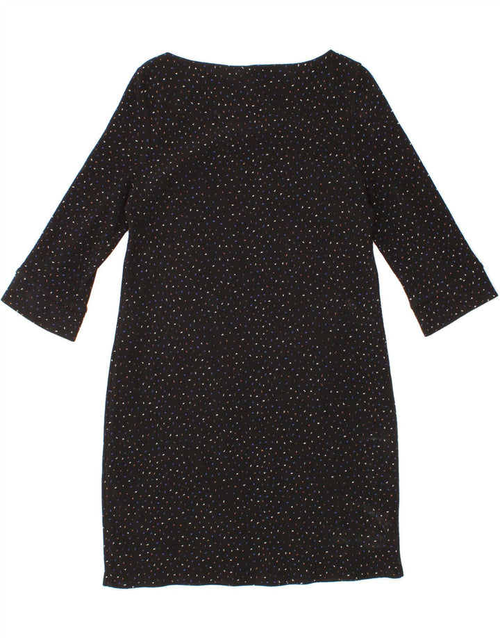 PHASE EIGHT Womens Abstract Pattern A-Line Dress UK 12 Medium Black Vintage Phase Eight and Second-Hand Phase Eight from Messina Hembry 
