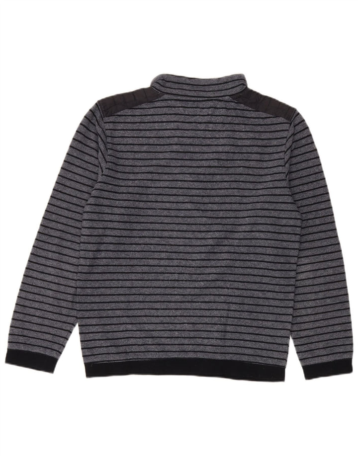 Maglia da uomo Essentials a maniche lunghe a righe piccole blu navy