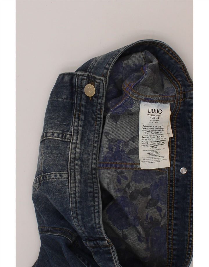 LIU JO Girls Crop Denim Jacket 11-12 Years Blue Cotton Vintage Liu Jo and Second-Hand Liu Jo from Messina Hembry 