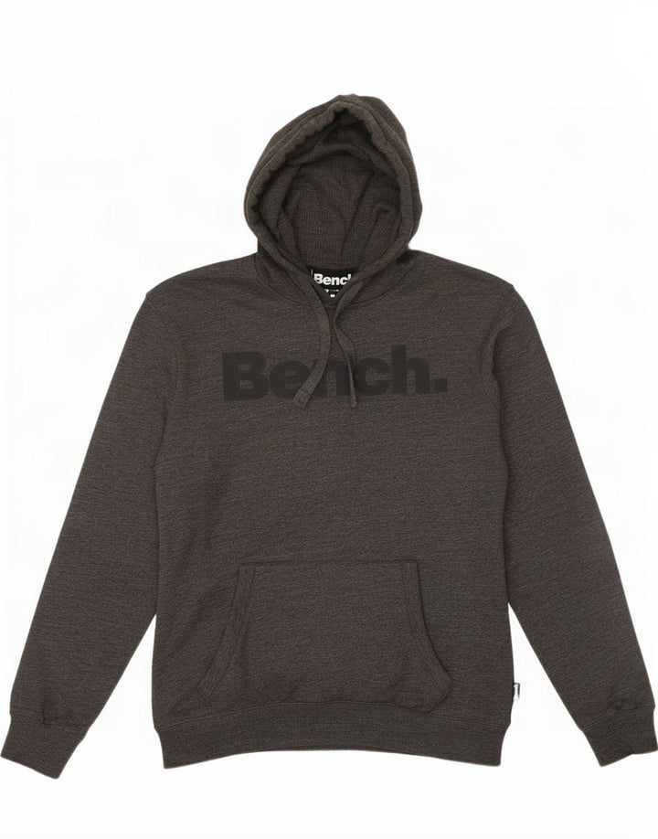 Felpa con cappuccio grafica da uomo Bench, grande cotone chiazzato grigio