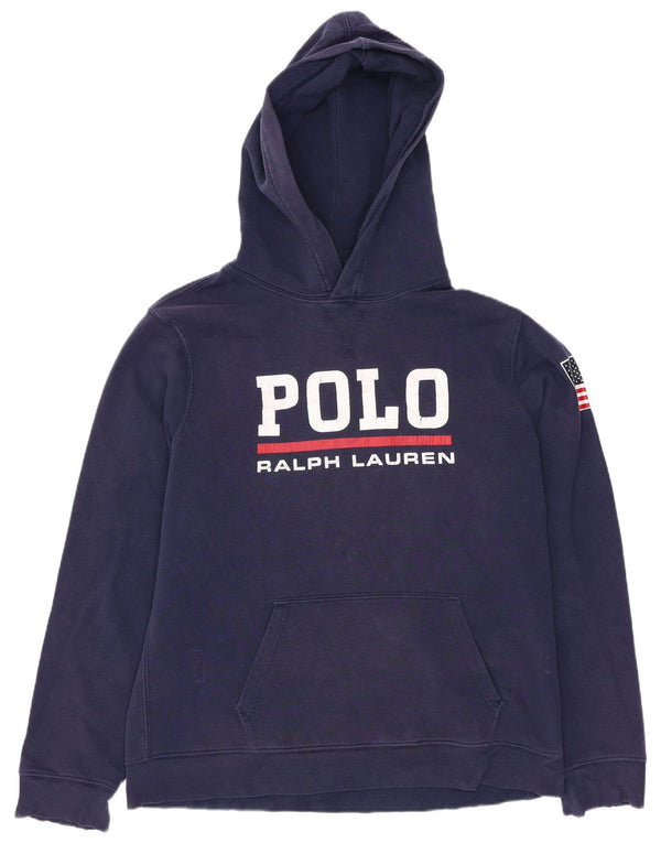 Polo Ralph Lauren Felpa con cappuccio grafica per ragazzi 15-16 anni XL Blu navy