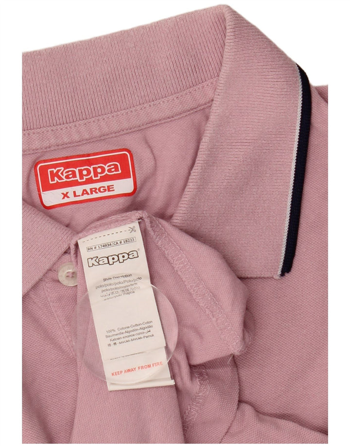 Polo Kappa Uomo XL Rosa Cotone