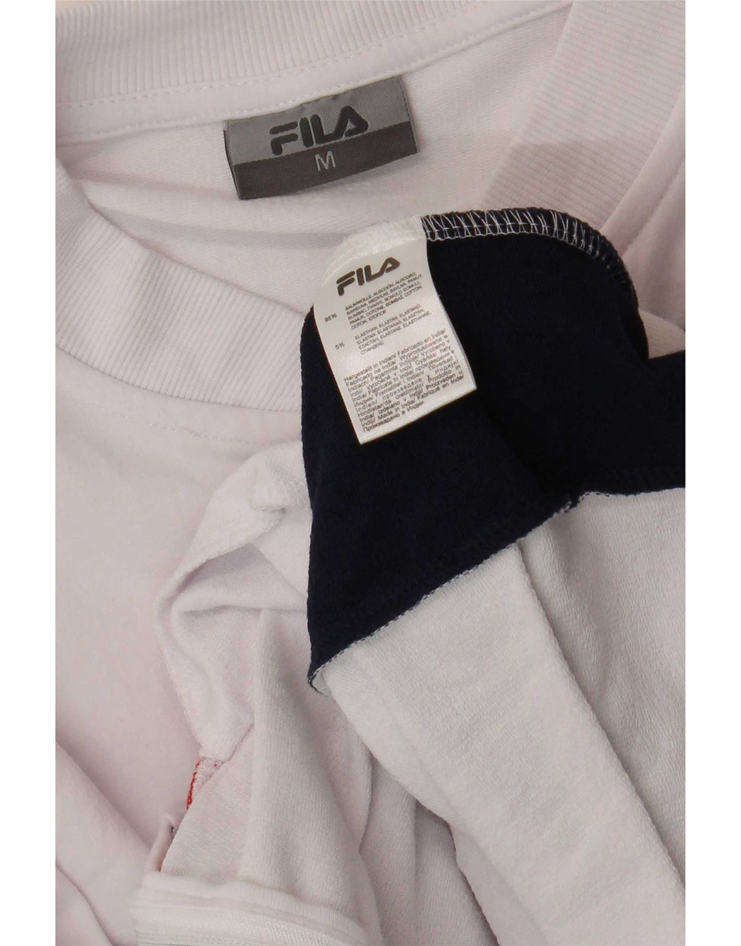 Giacca da ginnastica da donna Fila UK 14 Cotone color block bianco medio