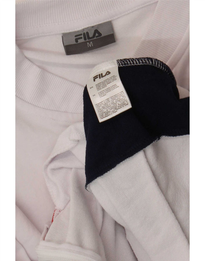 Giacca da ginnastica da donna Fila UK 14 Cotone color block bianco medio