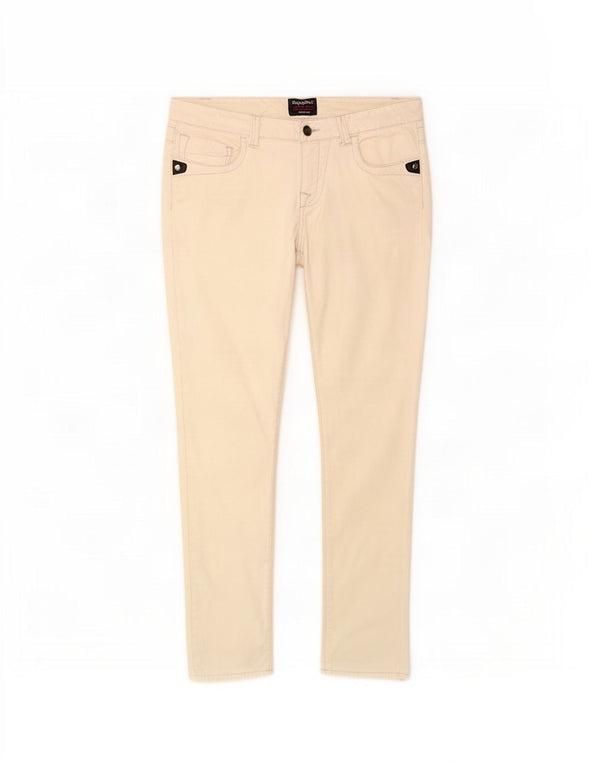 Pantaloni casual slim da donna Refrigiwear W32 L27 cotone bianco