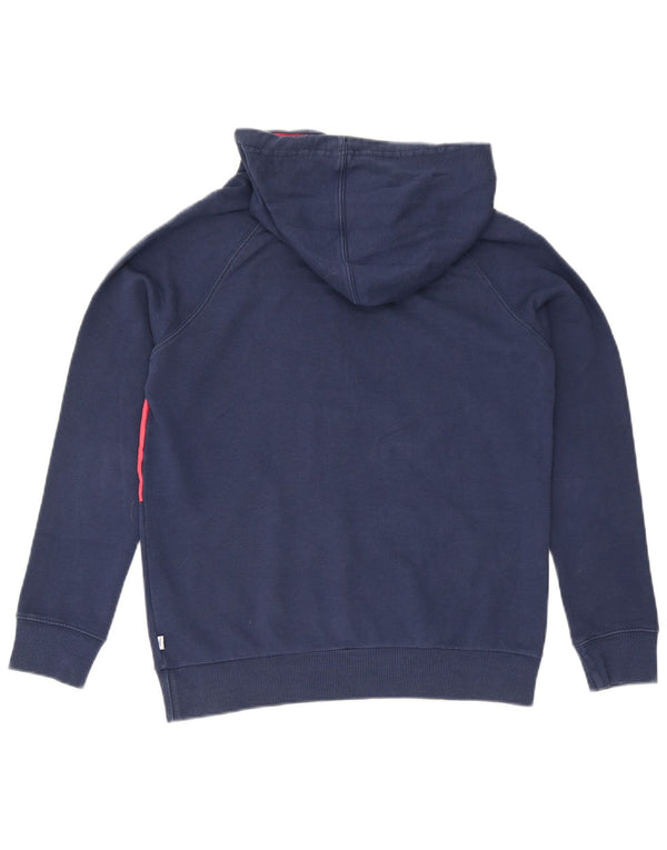 Felpa con cappuccio grafica da uomo Adidas UK 10 Small in cotone blu navy