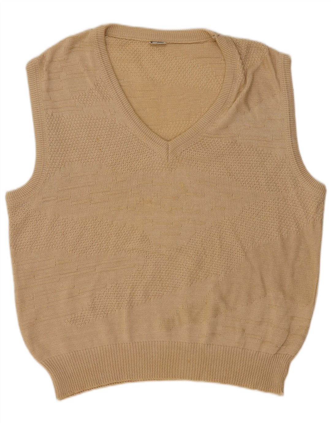 Canotta vintage da uomo IT 50 in cotone beige medio