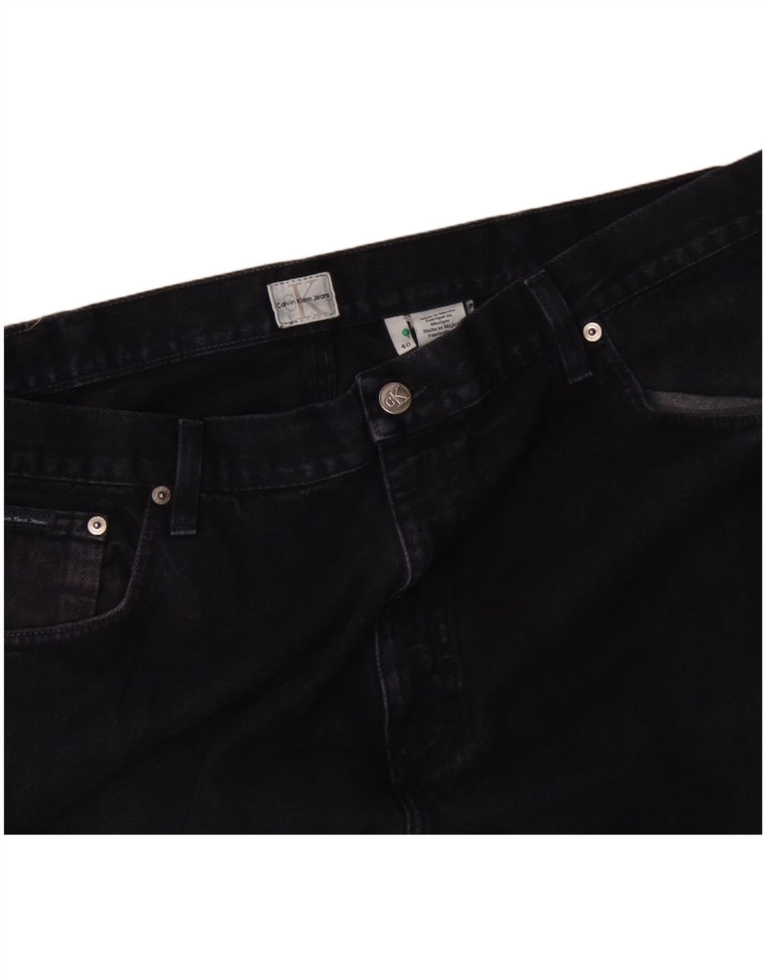 CALVIN KLEIN Jeans larghi da uomo W40 L27 cotone blu navy