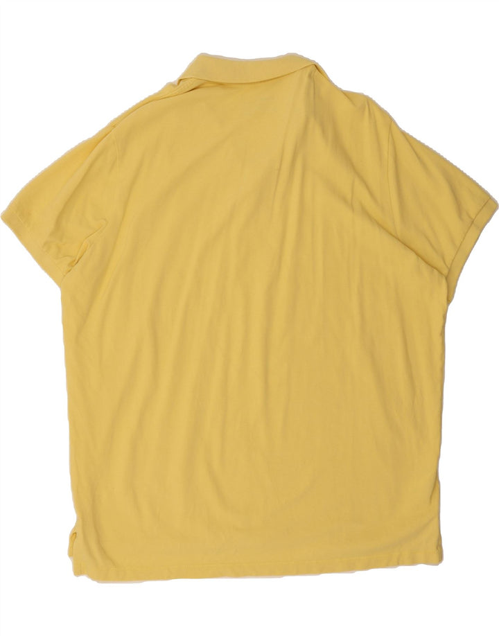 EDDIE BAUER Mens Polo Shirt 2XL Yellow Cotton Vintage Eddie Bauer and Second-Hand Eddie Bauer from Messina Hembry 