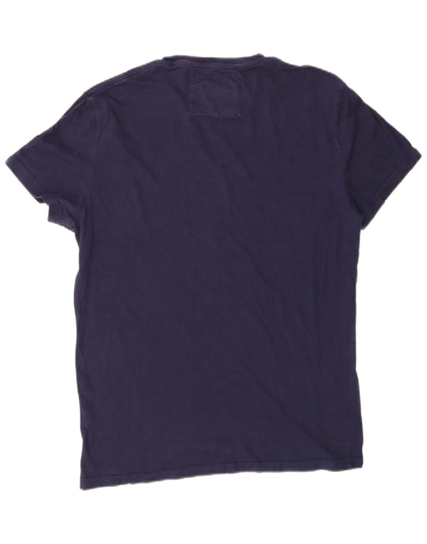 T-shirt grafica da uomo Jack Wills Top XS in cotone blu navy