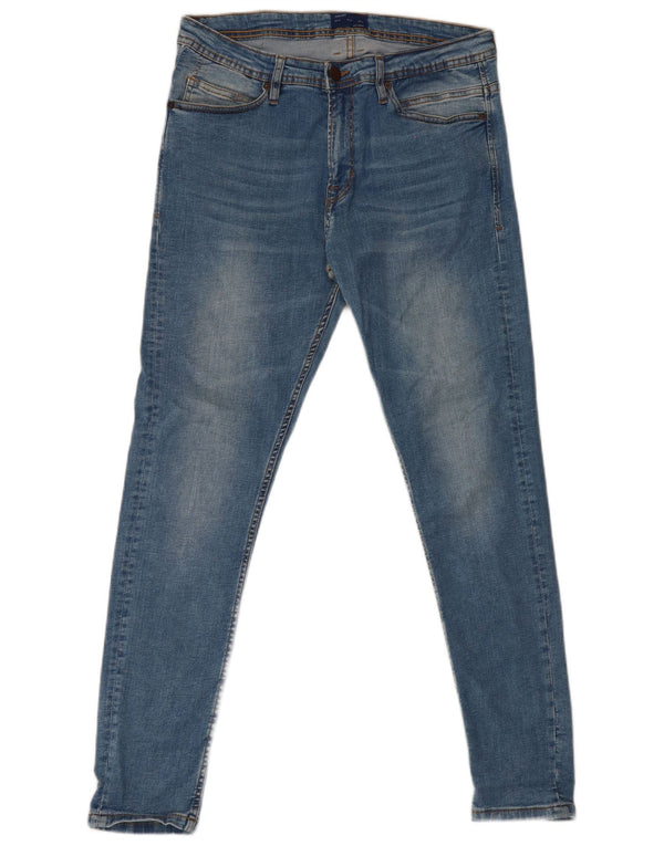 Jeans skinny da uomo Zara EU 46 XL W36 L31 Cotone blu