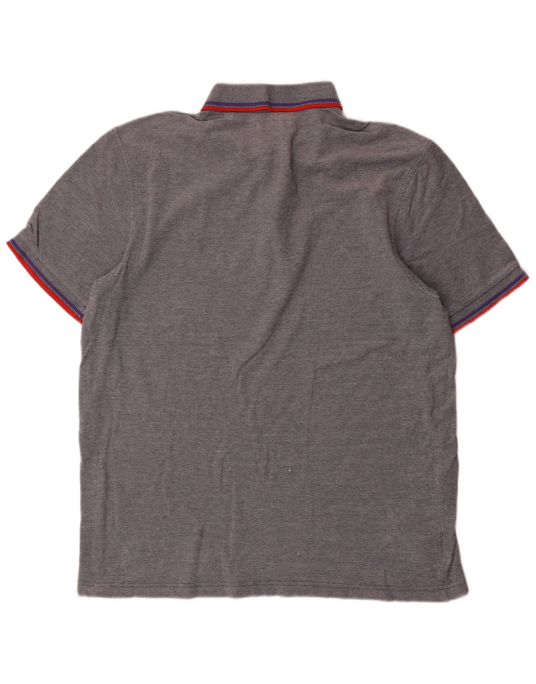 Polo da uomo Fred Perry grande in cotone a righe grigie