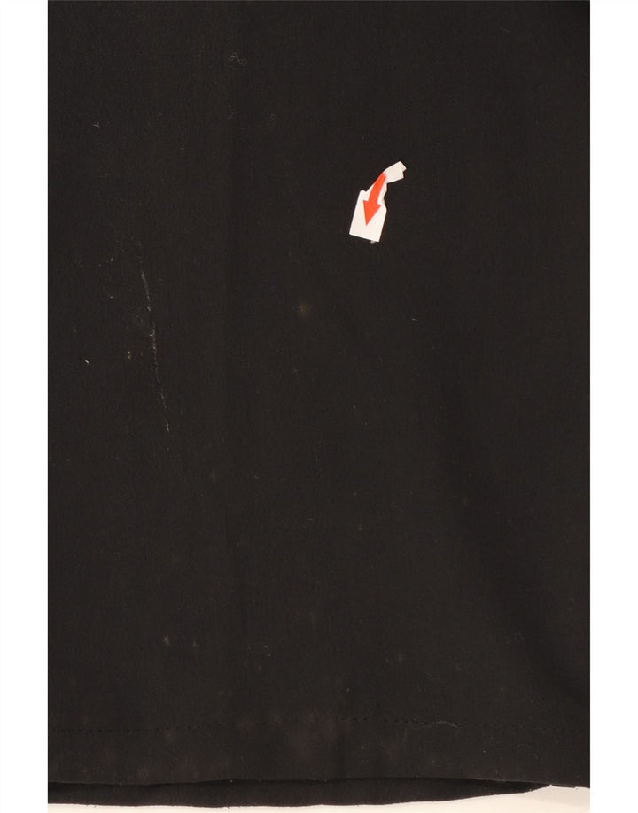 Pantaloni casual con pegging da uomo vintage IT 50 Large W34 L33 poliestere nero