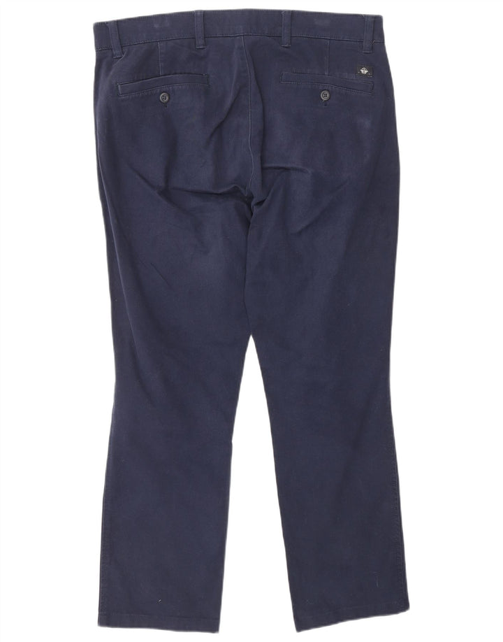DOCKERS Pantaloni skinny cropped da uomo W32 L25 cotone blu navy