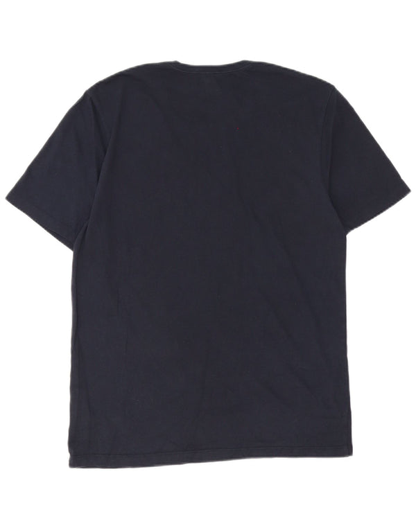 T-shirt da uomo Hugo Boss Top in cotone blu navy medio