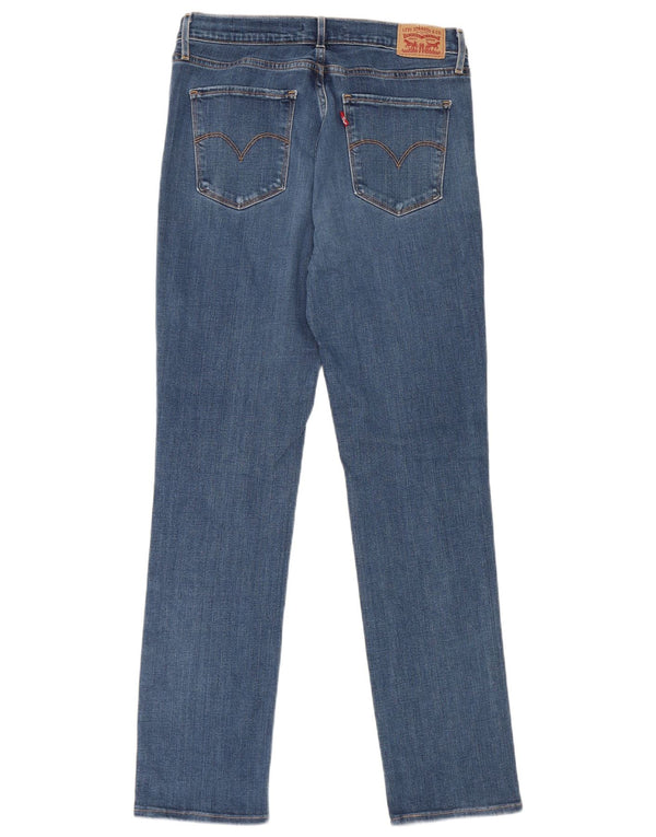 Jeans dritti a vita alta Levi's 724 da donna W30 L32 in cotone blu