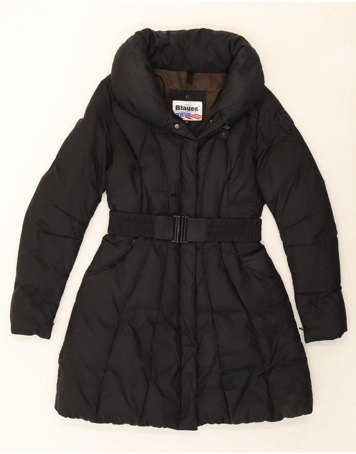 BLAUER Womens Padded Coat UK 18 XL Black Polyamide Vintage Blauer and Second-Hand Blauer from Messina Hembry 