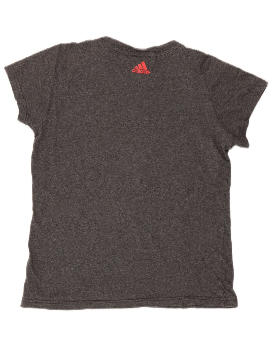 T-shirt grafica da donna Adidas Top UK 10 piccola grigia