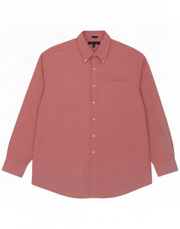 Tommy Hilfiger Camicia da uomo vestibilità regolare taglia 17 1/2 XL Rosso