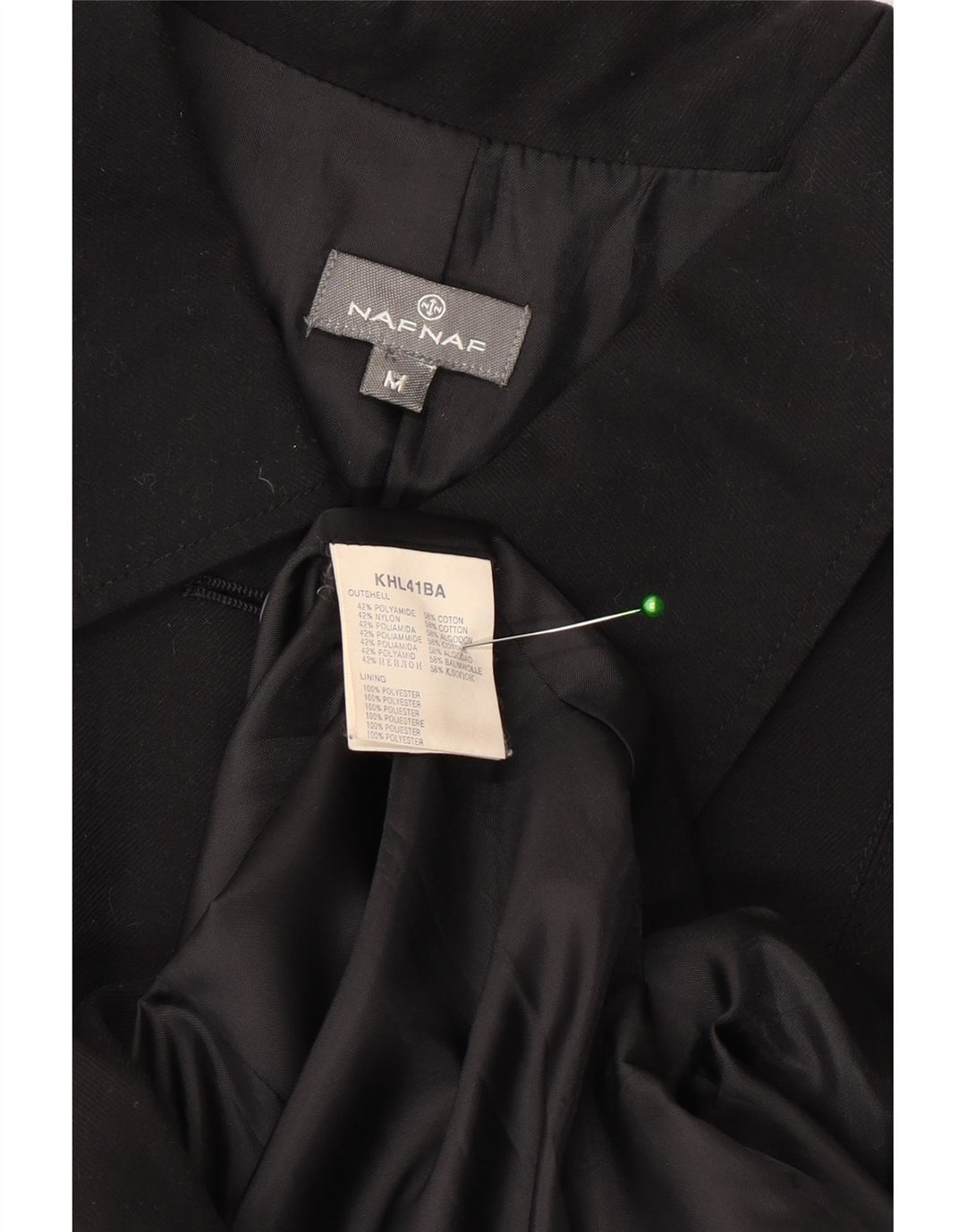 Soprabito militare da donna Naf Naf UK 12 poliestere nero medio