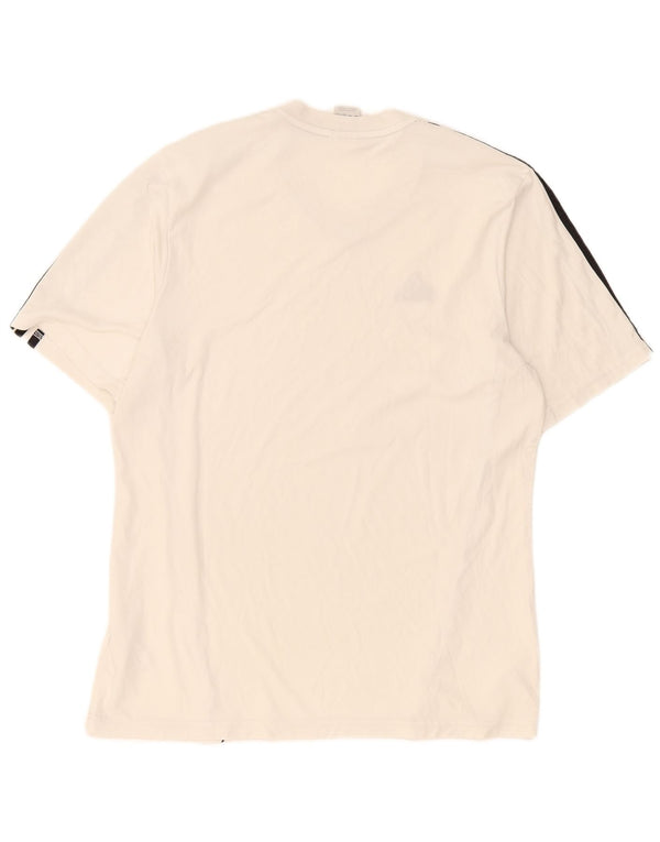 Adidas Mens Climalite T-Shirt Top Large White Polyester