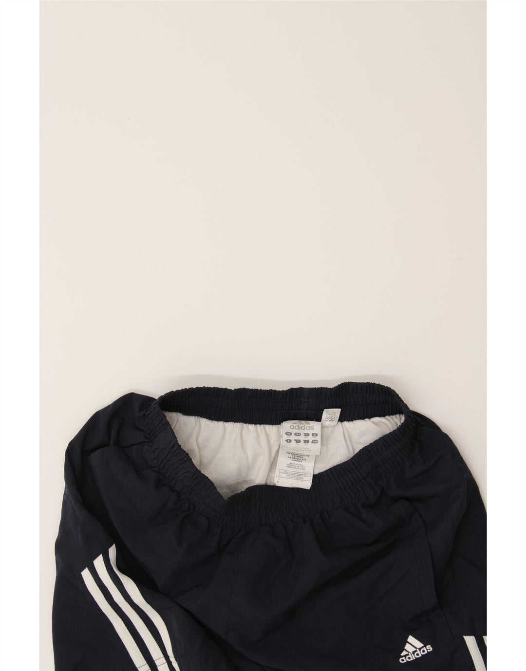 ADIDAS Boys Sport Shorts 15-16 Years Navy Blue Polyester Vintage Adidas and Second-Hand Adidas from Messina Hembry 
