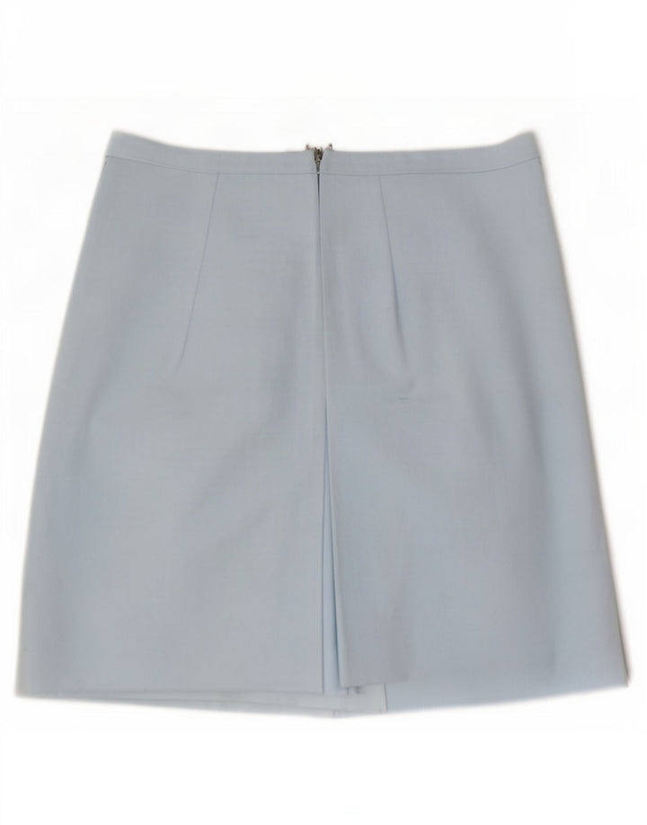 Gonna a trapezio da donna vintage grande W34 blu