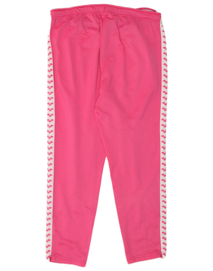 ARENA Pantaloni da tuta con grafica da donna UK 14 Colore rosa medio