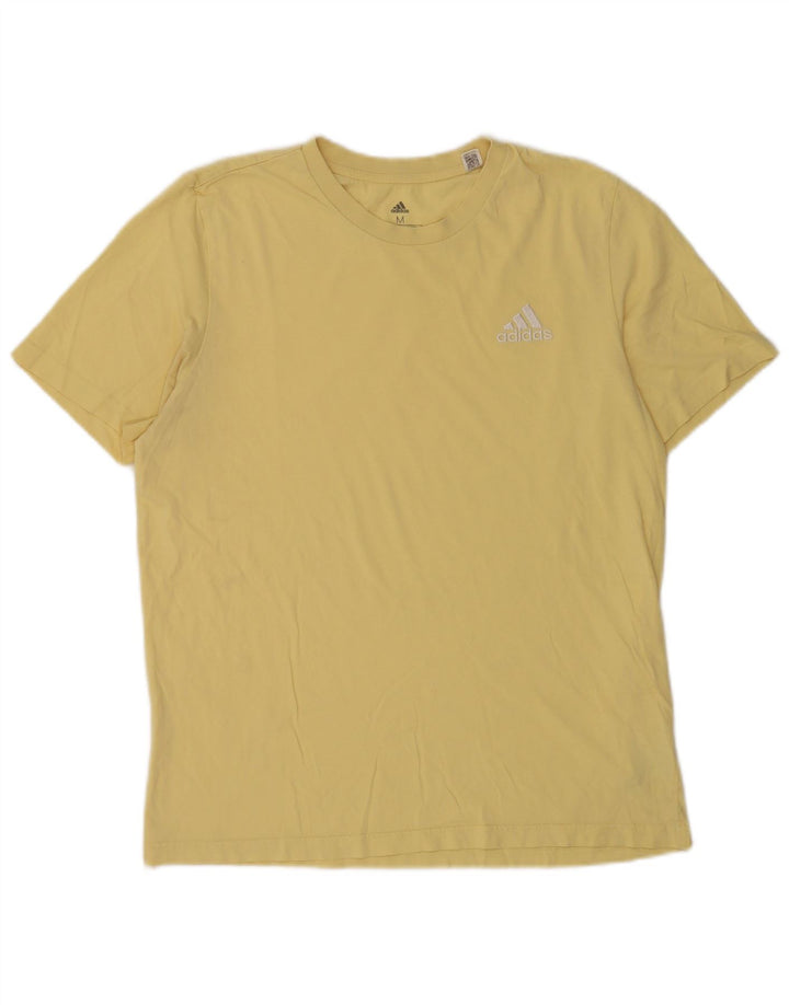 T-shirt da uomo Adidas Top in cotone giallo medio