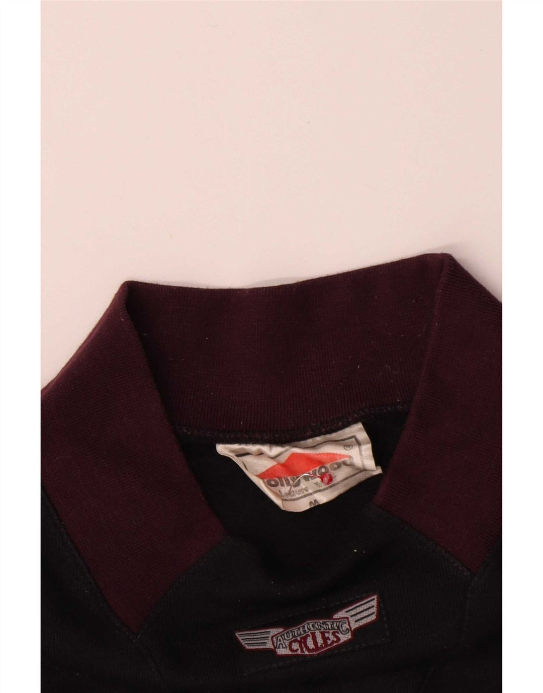 Felpa da uomo vintage in cotone color block medio nero