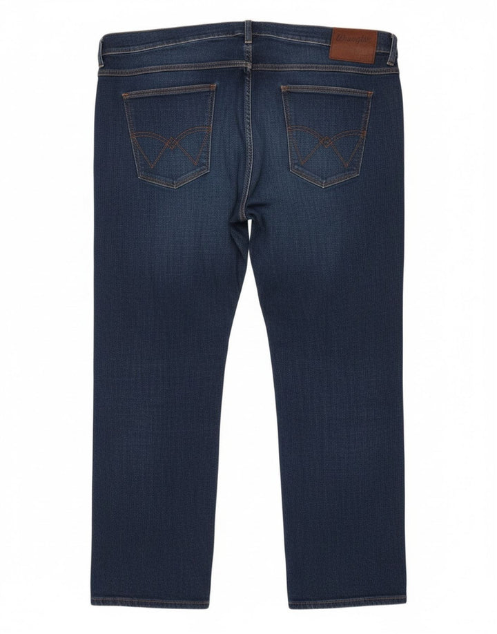 Jeans dritti da uomo Wrangler W47 L28 Blu Navy