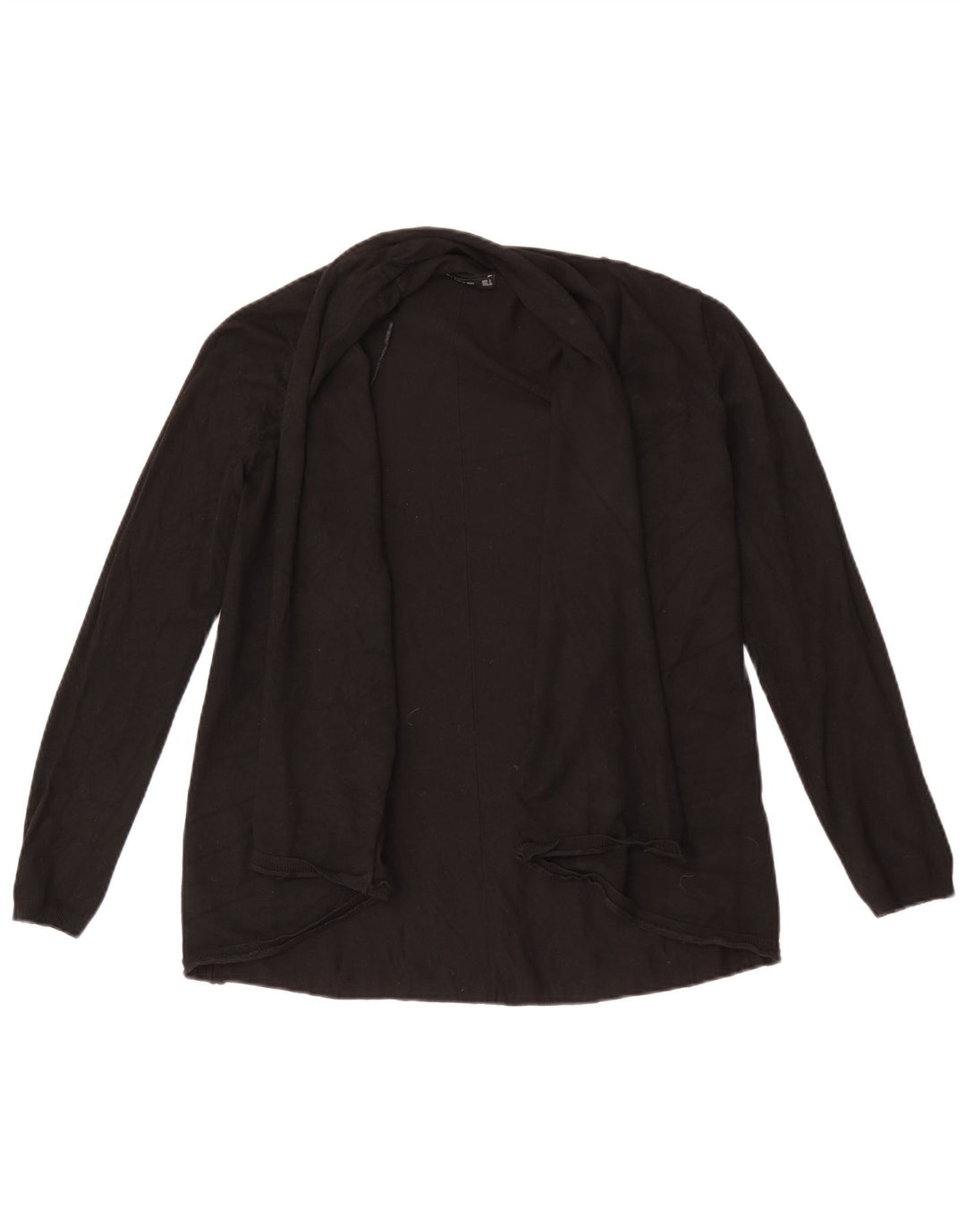 Maglione cardigan aperto da donna Zara UK 14 grande nero