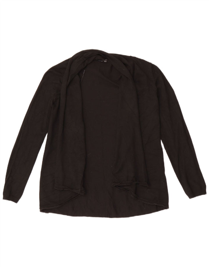 Maglione cardigan aperto da donna Zara UK 14 grande nero