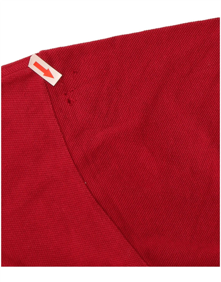 Polo da uomo Lacoste taglia 5 grande in cotone rosso