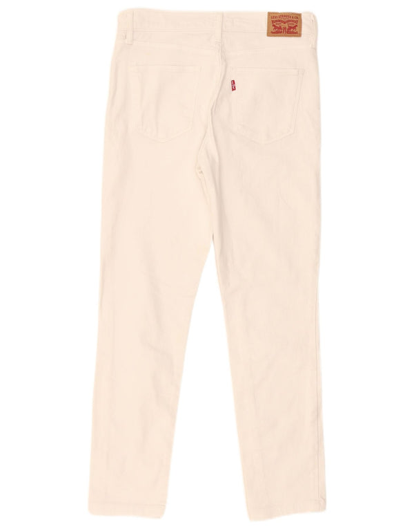 Levi's Donna 311 Shaping Skinny Jeans W28 L27 Cotone Bianco
