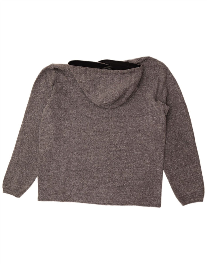 Felpa con cappuccio grafica da uomo Hurley grande in cotone grigio
