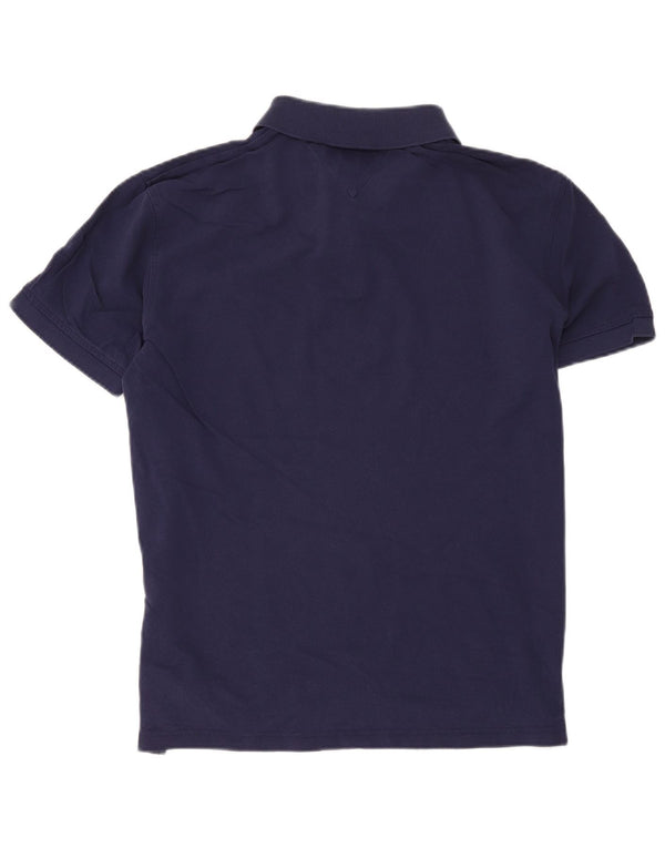 Polo da uomo vestibilità regolare Tommy Hilfiger Large in cotone blu navy