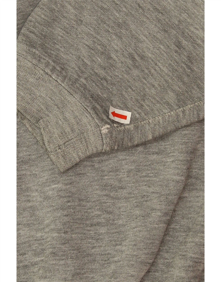 Felpa da uomo vintage maglione grande grigio