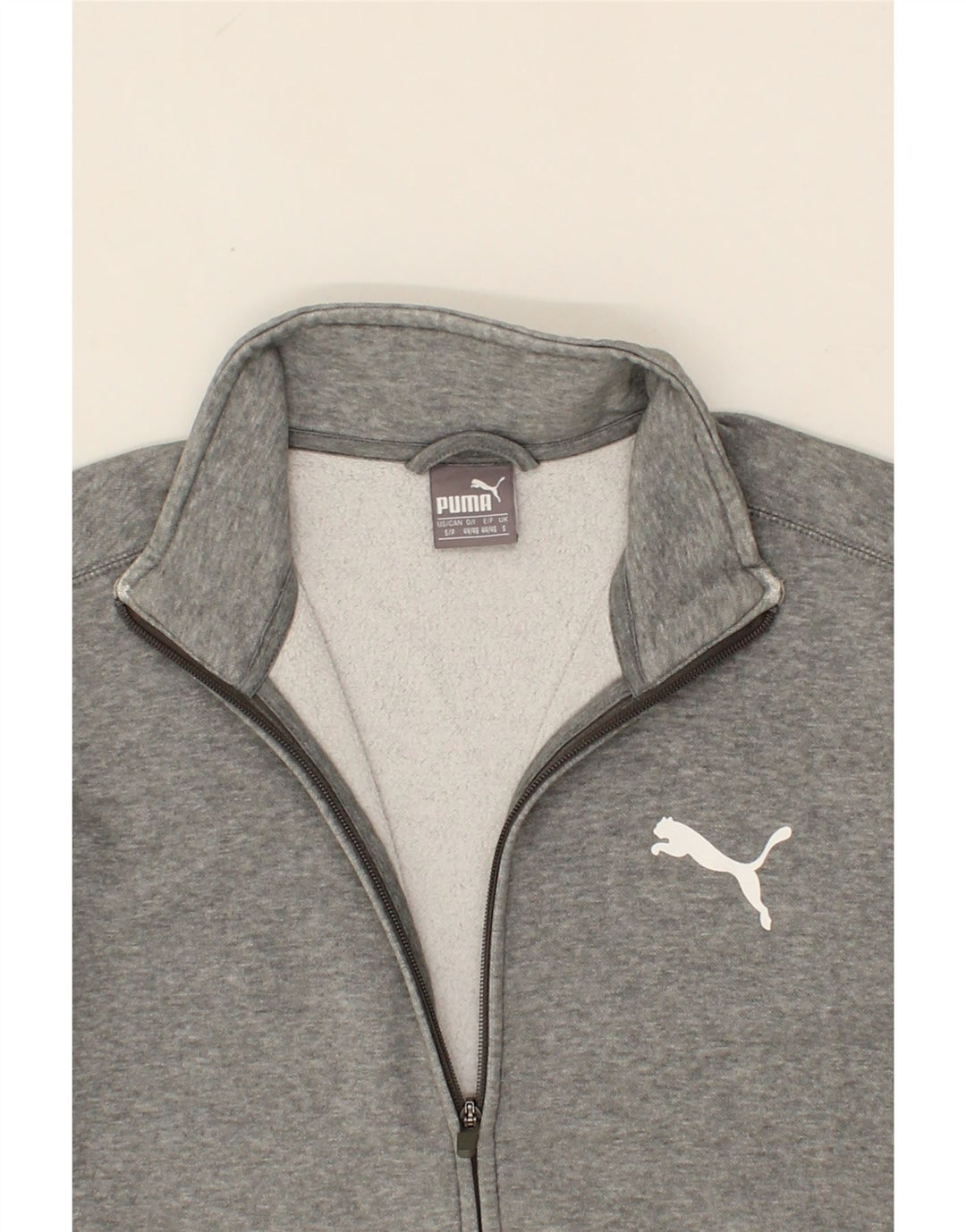 PUMA Mens Tracksuit Top Jacket Small Grey Cotton Vintage Puma and Second-Hand Puma from Messina Hembry 