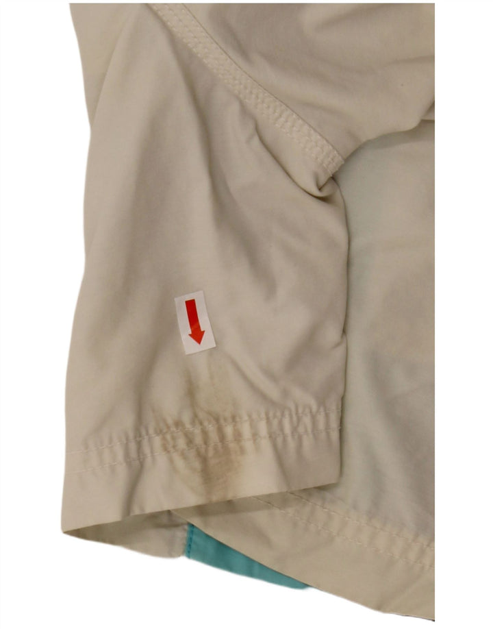 DIESEL Pantaloncini da bagno da uomo piccoli in cotone a righe bianco sporco