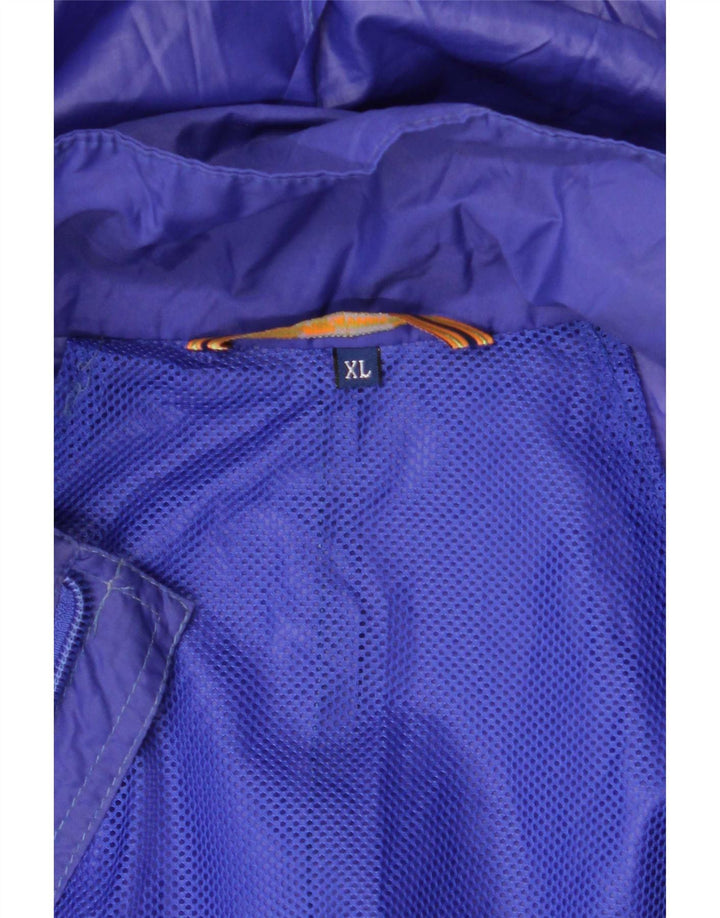 Giacca antipioggia da uomo con cappuccio K-Way UK 42 XL Blu Poliammide
