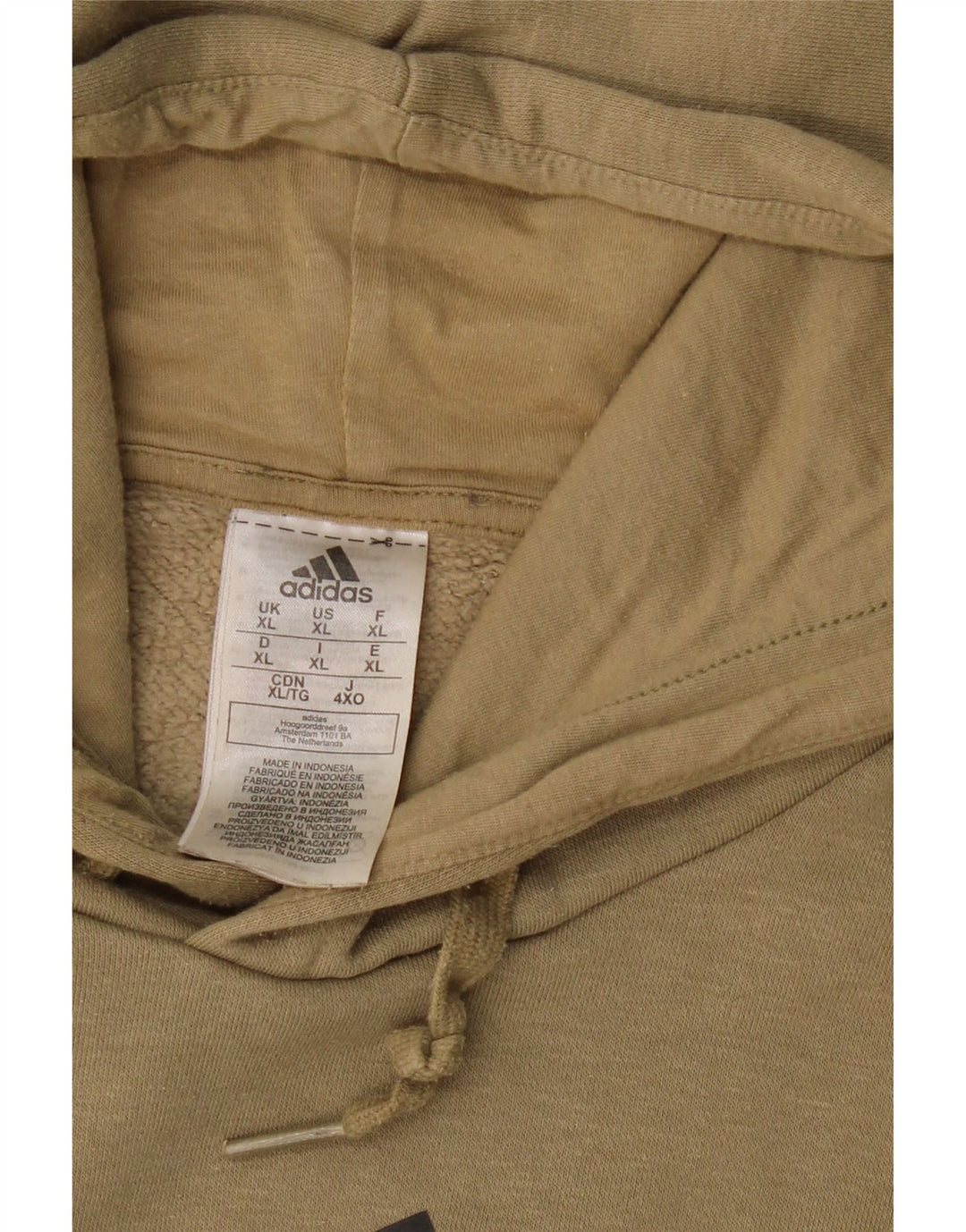 Felpa con cappuccio grafica da uomo ADIDAS XL in cotone color block grigio