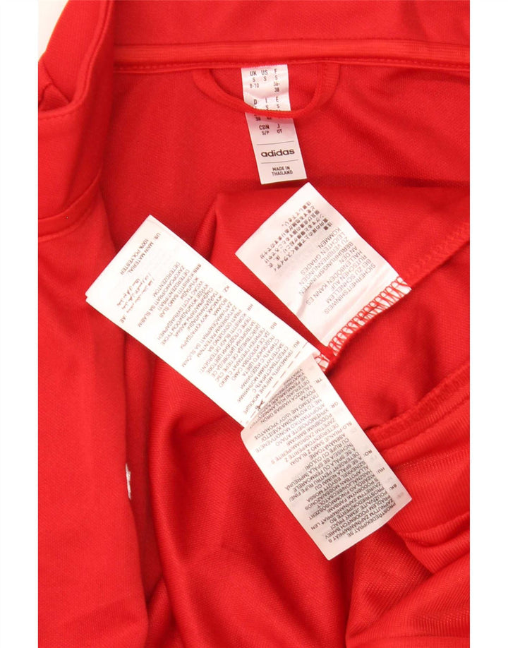Giacca da tuta da donna Adidas Aeroready UK 8/10 Small Poliestere rosso