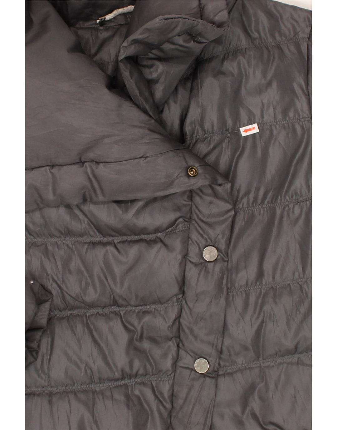 TRUSSARDI Womens Padded Coat IT 46 Large Grey | Vintage Trussardi | Thrift | Second-Hand Trussardi | Used Clothing | Messina Hembry 