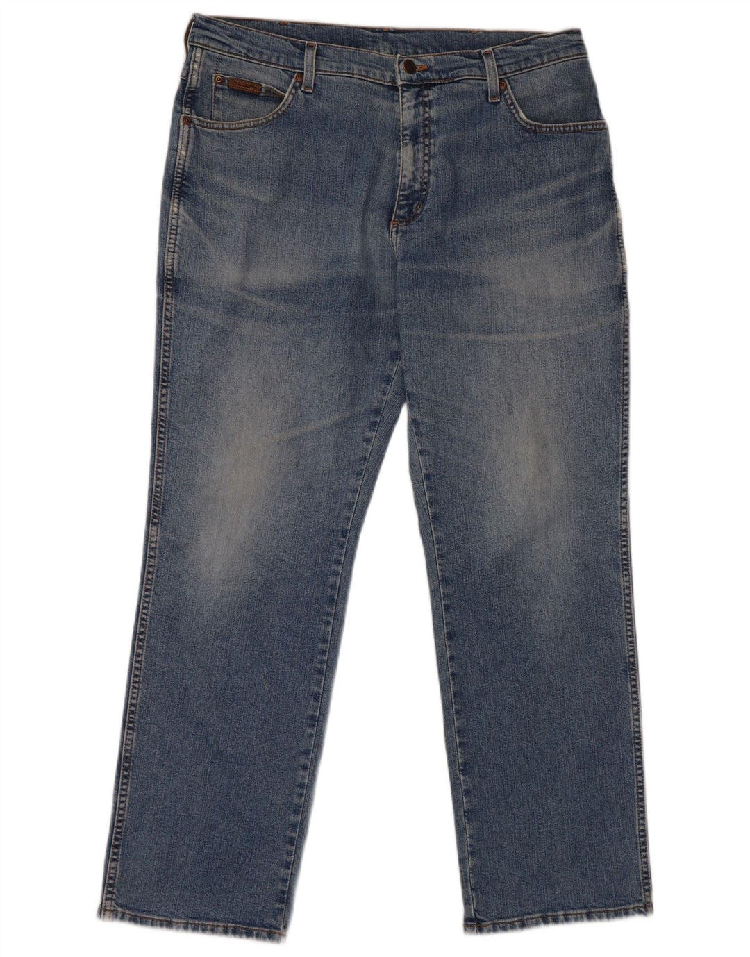 WRANGLER Jeans dritti elasticizzati Texas da uomo W36 L30 cotone blu