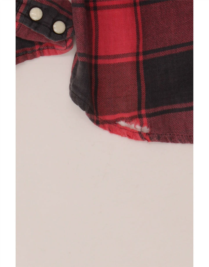 LEVI'S Camicia da uomo in flanella di cotone a quadri rossi medi