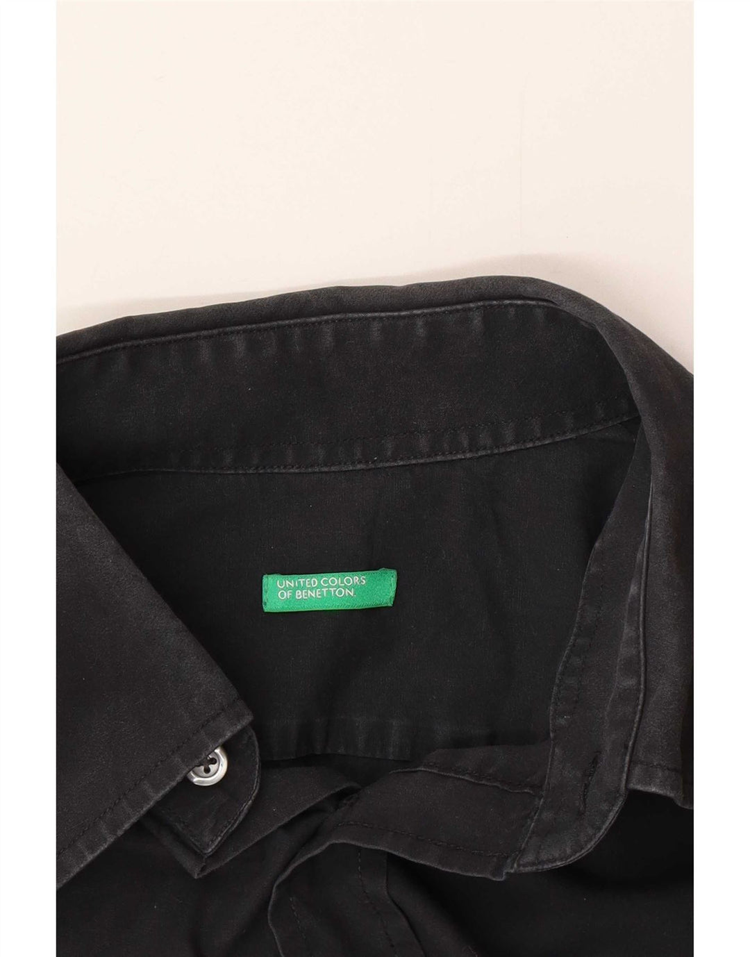 Camicia Benetton Uomo Media Nera