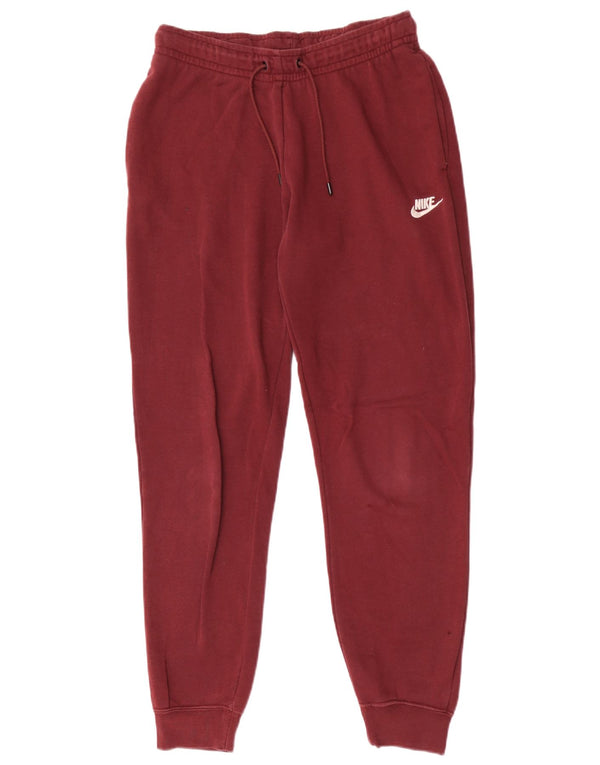 Pantaloni da tuta da donna Nike Joggers UK 10 piccoli in cotone bordeaux